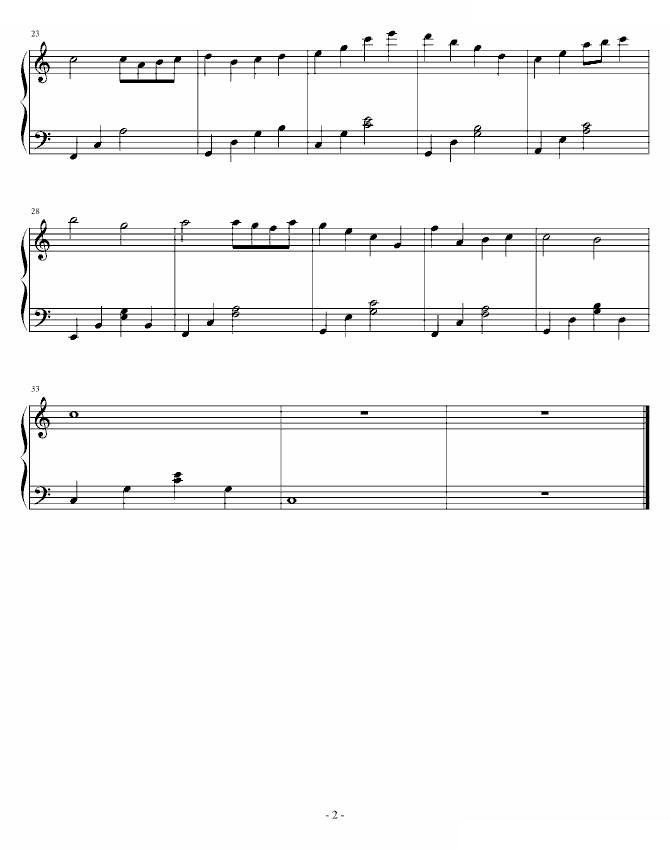 中国乐谱网——【钢琴谱】一分钟小曲