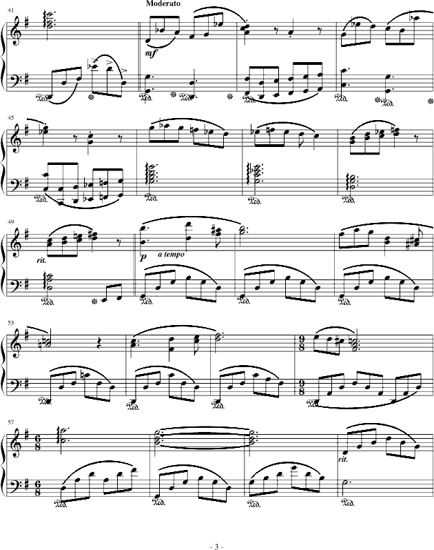 中国乐谱网——【钢琴谱】拉拉主题曲