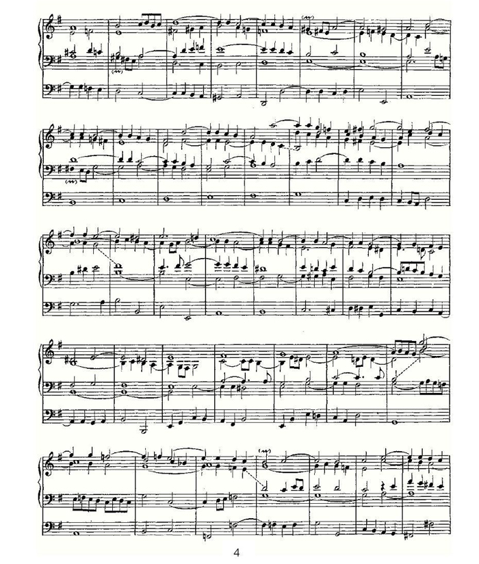 中国乐谱网——【其他乐谱】Fantasia in G Major--BWV 572 4