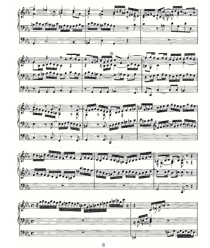 中乐谱网——【其他乐谱】Fugue in C Minor on a Theme of Legrenzi--BWV 5745