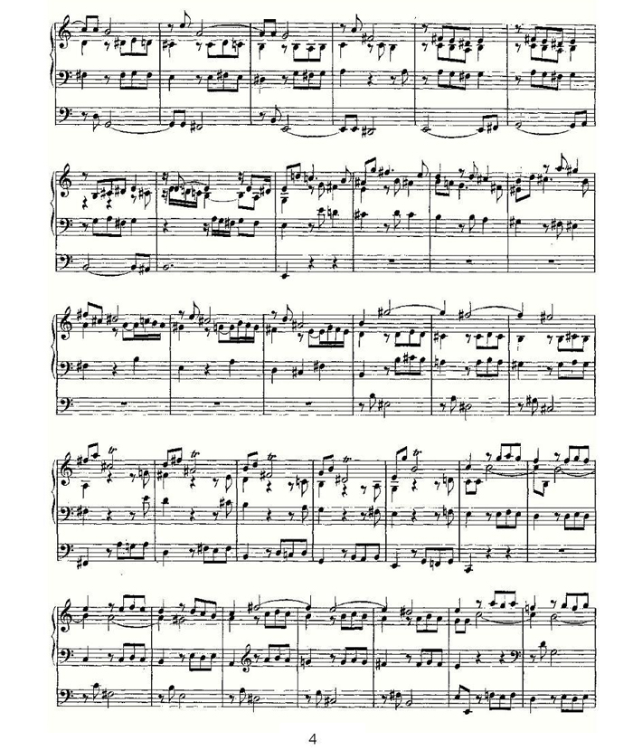 中国乐谱网——【其他乐谱】Prelude in A Minor--BWV 569 （管风琴谱）4